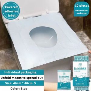 Disposable Toilet Cushion Universal Ultra-thick Maternal Household Paste Toilet Cover Waterproof Travel Free Glue