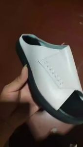 [Free Shipping] Soft Leather Thick-Soled Soft Bottom Mom Slippers For Women New Summer Fashion Versatile Outdoor Waterproof Platform Wedge Sandals
