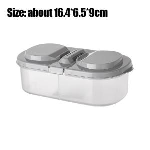 Kitchen Refrigerated Preservation Container / Household Storage Organizer / Double Compartments Food Packaging Box with Lid / Mini Portable Lunch Bento Box / Multifunctional