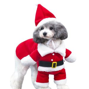 Warm Clothing Cute Soft and Comfortable Pet Clothes Christmas Activity Festive Atmosphere White