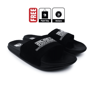 Dilset - Marchio Black | Sandal Slop | Sandal Slide | Sandal Slide Pria Wanita | Sandal Original