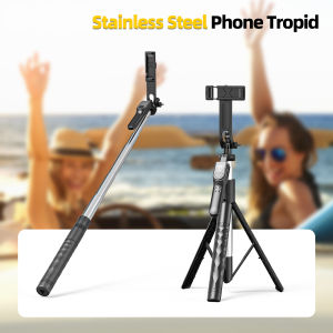 gậy tự sướng quay 360 độ GOOJODOQ Gậy Selfie Cầm Tay Tặng Kèm Remote Chiều Dài Sử Dụng 30-175cm