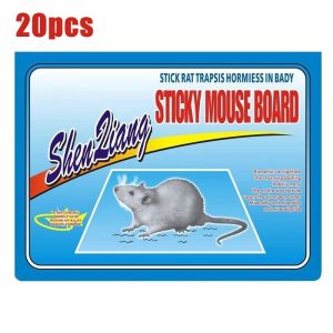 【BUY 20 TAKE 30】Mouse Glue Traps with Enhanced Stickiness Glue Traps for Rat Rodent Cockroach Household Traps Sticky Pad Board Glue Trap Rodent Expert Sticky Bond Mice Pad Traps Easy to Set and UseSticky Pad Board for House Indoor and Outdoor