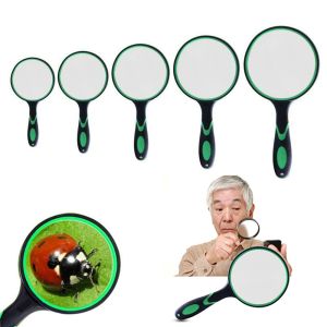 FUNG MALL Useful 50/65/75/90/100mm Jewelry Handheld Science Tool Reading Book Magnifier Magnifying Glass Loupe