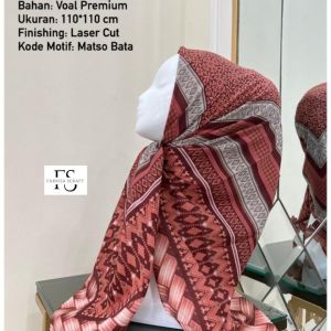 hijab segiempat motif by farsya adeefa ukuran 110x110