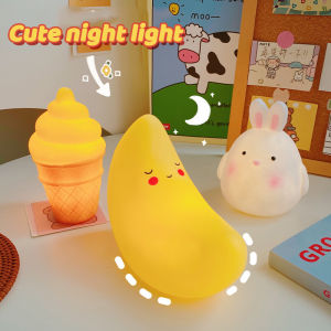 Cute Mini Cartoon Night Light LED Kids Night Light Cartoon Stars Cloud Night Lights Room Decoration Gifts