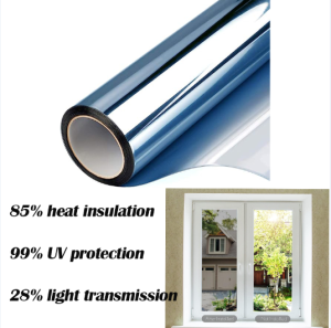 {SG} Window Film Anti-peeping Stickers Blackout UV Protection Solar Reflective Tint Window Film Privacy