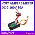 Dual Digital VoltMeter AmpereMeter DC 0V - 100V 10A Volt Ampere Meter. 