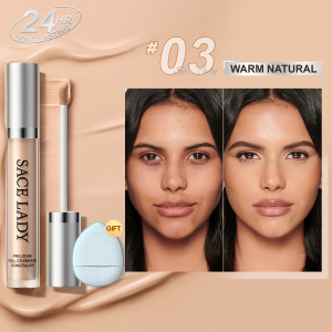 SACE LADY Waterproof Concealer Makeup Flawless Full Cover Face Corrector Cream for Eyebags Eye Dark Circle Make Up Liquid Eye Primer Base Cosmetic