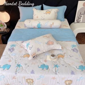 🌇HÀNG NHẬP🌇 Trọn Bộ Lụa Tencel Viscose Tự Nhiên Mát Mịn Bộ 4 và 5 Món Gồm Chăn Ga Gối Cao Cấp _ Nemtot Bedding