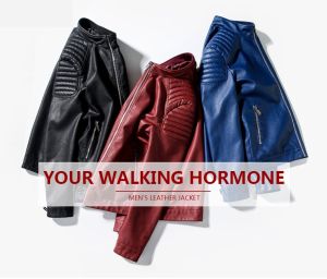 FUGUINIAO 2021 Mens Leather Jackets: Cozy & Windproof Outerwear