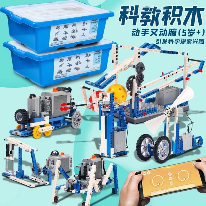 Robot lập trình tương thích với khối xây dựng LEGO 9686 bộ máy điện tử ...