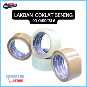 Lakban Bening isi 6 Solasi Isolasi Solatip Super Kuat Tebal Besar Murah Kiloan Terbaik