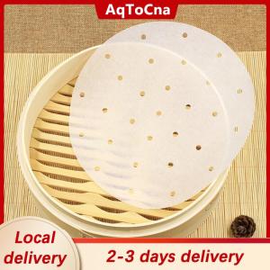 [COD] AqToCna Ship within 24 hours 50Pc 5 6 7 8 9 10 Inches Practical Cooking Paper Bamboo Steamer Dim Sum Paper