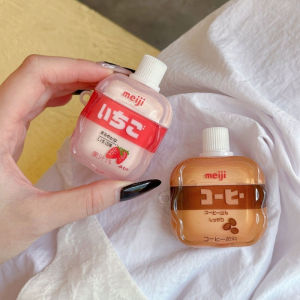 Applicable to Transparent Beverage Anti Drop Wireless Bluetooth Earphone Case Suitable for Airpods1/2/3/4/pro Fashion Earphone Accessories h260926
