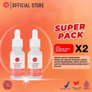 [Super Pack !!!] Viva Glowing White Serum with Niacinamide Licorice & Glutathione (20ml) - 2 Pcs