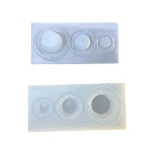 แม่พิมพ์ซิลิโคนสองช่องสำหรับเรซิ่นและดินอบ