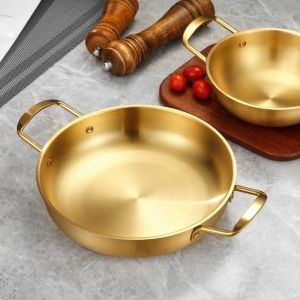 Panci Ramen Korea Panci Sup Stainless Steel Tahan Karat Peralatan Masak Panci Jepang