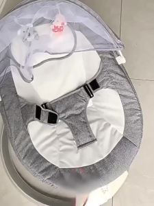 BABEGO Automatic Swing Baby Electric Rocker Chair Built-In Bluetooth Music Remote Control Equipped Mosquito Net For Newborn Rest