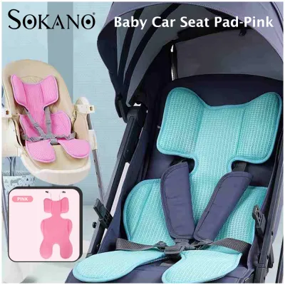 Sokano Baby Car Seat Pad Infant Toddler Baby Soft Cushion Pad Liner Spine Protector Head Neck Body Support Pillow Blanket For Pram Jogger Sleep Baby Stroller Car Seat Carrier