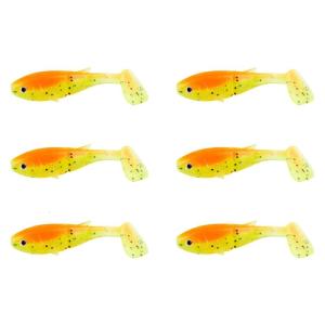 6pcs Soft Tail Fishing Lures Realistic Swimming Artificial Shrimp Lures for Basses and Snakehead Fish