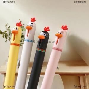 [COD] Springhooe Cute Pet Chick Creative Funny Stress Relief Press Neutral Pen INS High Beauty Student Black Pen