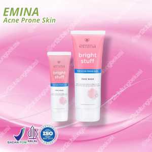 Emina Bright Stuff For Acne Prone Skin Face Wash Pembersih Wajah Kulit Berjerawat Skincare Sabun Muka Mencerahkan Untuk Kulit Mudah Berjerawat