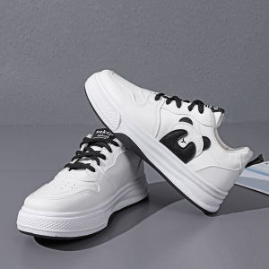 Sportswear Shop รองเท้าแพลตฟอร์มผู้หญิง รองเท้าสีขาวแพนด้าแดง และรองเท้าผ้าใบใส่สบายยอดนิยม