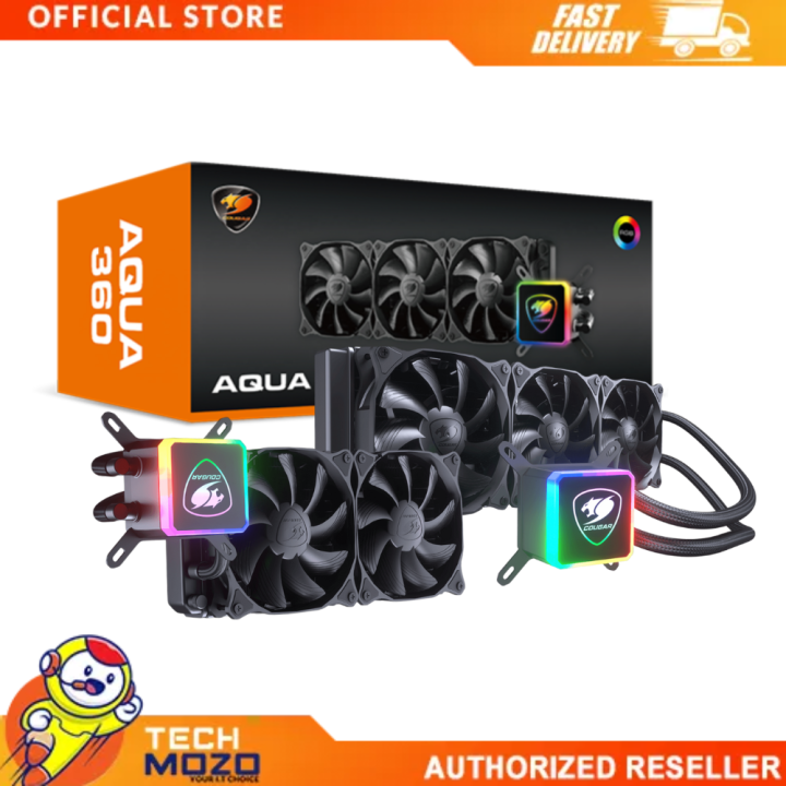COUGAR AQUA-360 /280/240AIO RGB CPU-LIQUID COOLER FOR INTEL/AMD (3*120 ...