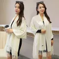 Syal Fashion Korea Wanita Pria Cashmere Immitation Scarf Wool Winter Autumn Musim Semi Dingin Motif Polos Bahan Tebal Nyaman Sejuk DIngin Untuk Unisex Ukuran panjang 200cm lebar 65cm. 