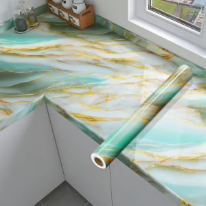 PVC marble wallpaper kitchen stickers waterproof and oil-proof stickers kitchen self-adhesive stickers