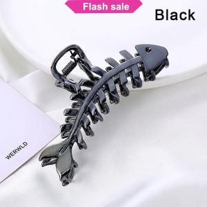 SHENHAO2🎀 Lớn Kim Loại Tóc Claw Clip Xương Cá Không Thường Xuyên Kẹp Tóc Punk Phong Cách Bạc Móng Vuốt Barrettes Phụ Nữ Hairclips Tóc Phụ Kiện
