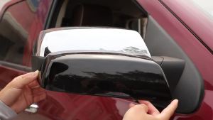 OnlyF U Car Rearview Mirror Decor Shell Cover for Chevy Silverado for Suburban for Tahoe for GMC Yukon for Sierra 2014-2018 5T9N4