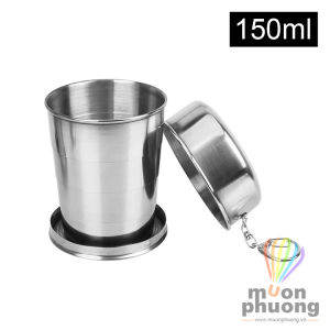 Ly cốc inox xếp gọn bỏ túi du lịch dã ngoại - MUÔN PHƯƠNG SHOP