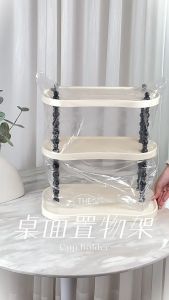 Quivlox Storage Rack Cup Shelf Bathroom Vanity Organizer Multi-Layer Stand for Cosmetic Perfume Bottle Display Rak Kosmetik