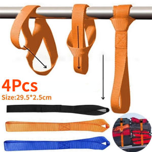 4PCS Soft Loop Tie Down Straps or Securing ATV Motorcycles Scooters Dirt Bikes Lawn Mutipurpose Motor Tie Downs Luggage Straps