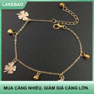 【LAKEBAO】 Vòng chân bốn lá cỏ ba lá vòng chân ba chuông bán nhanh Phụ kiện chân bán chạy nhất