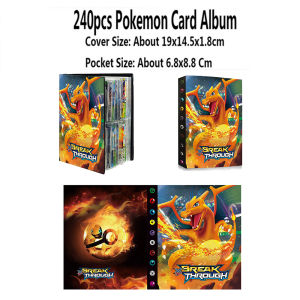 400PCS Buku Album Kartu Pokemon/Buku Album Holder Kartu Game/Buku Album Holder Kartu Pokemon 432/240 Pokemon Cards Album Book