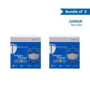 Ready stock🇲🇾MEDICOS 4-ply HydroCharge ™ Surgical Face Mask - Junior Fit [2 Boxes 50 pcs/box]