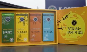 [MUA 3 TẶNG 1] Hộp Quà Tặng Cà Phê Nguyên Chất Bốn Mùa Xuân Hạ Thu Đông - Thương Hiệu K COFFEE