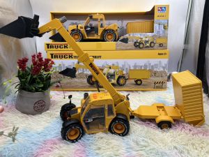 🌈ของเล่น ของเล่นเด็ก รถเครน รถเครนยาว50cm เครนยาว40cm รถพ่วง รถก่อสร้าง รถตัก รถวิศวกร Truck no.8158-1