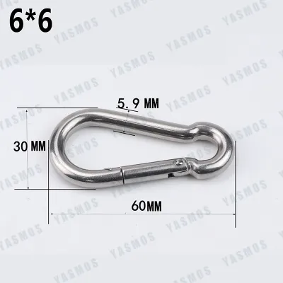 Galvanized Snap Hook Heavy Duty Carabiner Clip for Carabiner Outdoor 1PC