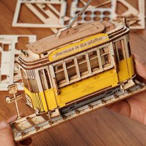 Đồ chơi lắp ghép gỗ Bộ 3 Phương tiện Giao thông Cổ điển Retro Transportation Robotime