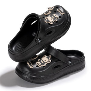 EVA CoupleS MenS Clogs Garden Shoes Cartoon Closed-Toe Shoes Outdoor Swimming Pool Beach Shoes Travel Sandals