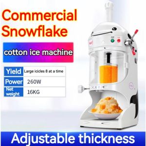 White Dolphin Fully Automatic Mein Mein Ice Machine 260W Commercial Snowflake Shaved Ice Bingsu Machine
