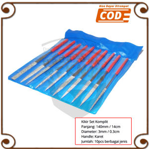Kikir Pengasah Diamond 1 Set 10 Pcs Intan Emas Diamond Flat Kikir Rata