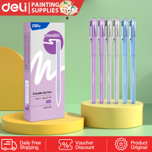 Deli Erasable Press Pen Erasable Gel Pen 0.5mm Ballpen ST Head 1PC Stationery EG274