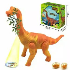 mainan dinosaurus bertelur si leher panjang Brachiosaurus bronthosaurus dino mainan
