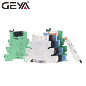 WH GEYA UL Slim Relay Module PLC 12/24VAC/DC 48V/110V/230VAC Relay module Socket 6.2mm thickness 6A