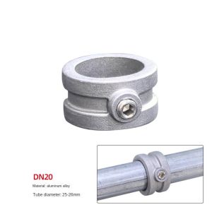 NOBLELUX 3\4" Pipe Fitting Connector Aluminum Alloy Steel Fixed buckle Frame Fasteners  Elbow Circular Pipe Connector Steel Tube Shelf
